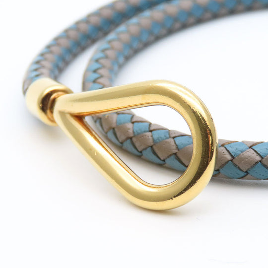 HERMES bracelet Metal, Leather blue Jumbo bless unisex(Unisex) Used Authentic