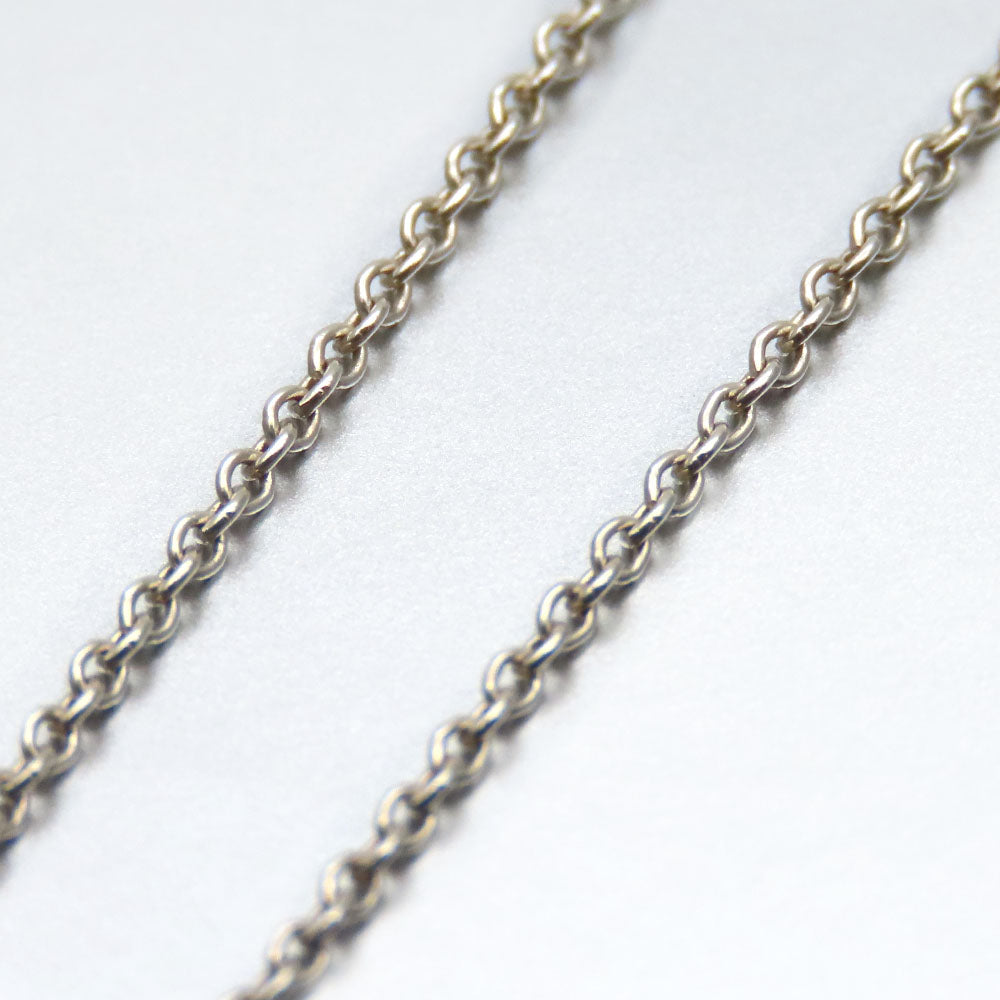 TIFFANY&Co. Necklace Silver925 Silver Curved heart Women Used Authentic