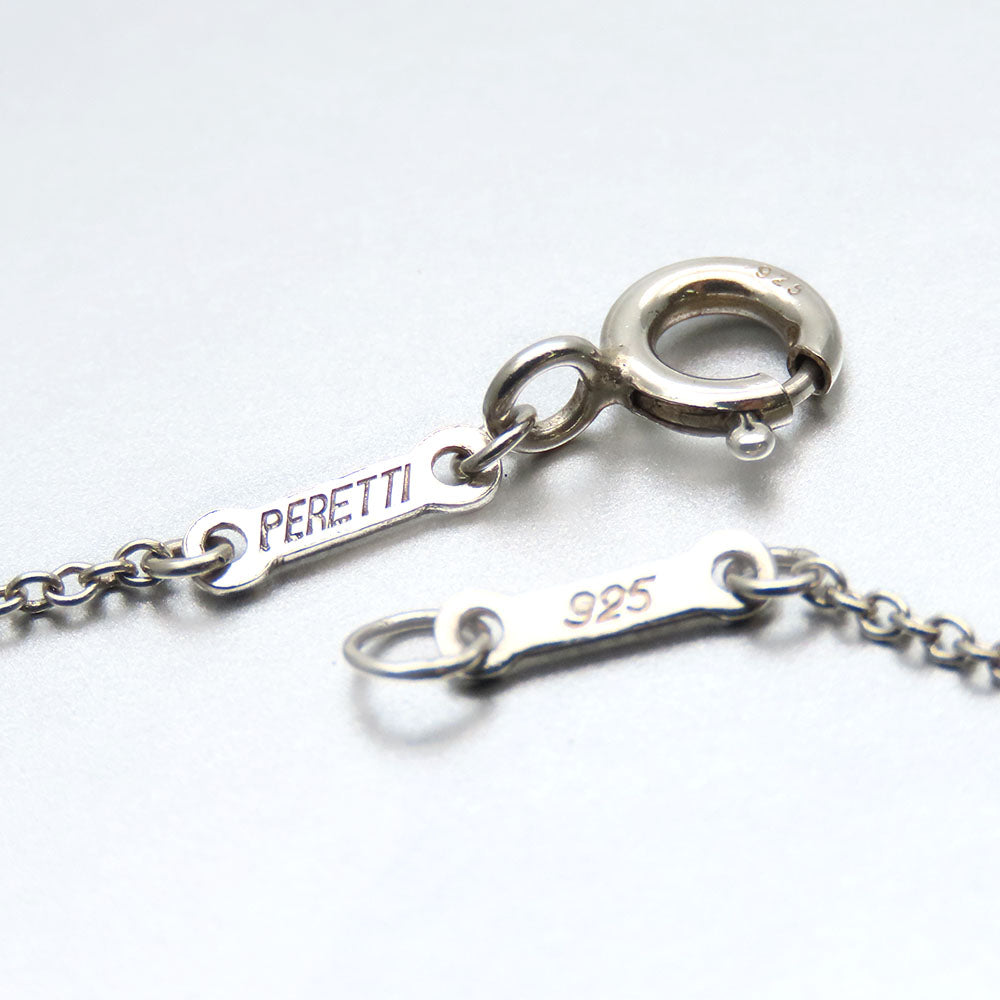 TIFFANY&Co. Necklace Silver925 Silver Curved heart Women Used Authentic