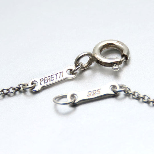 TIFFANY&Co. Necklace Silver925 Silver Curved heart Women Used Authentic
