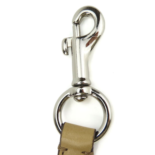 COACH Shoulder Bag leather beige Women Used Authentic