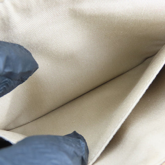 COACH Shoulder Bag leather beige Women Used Authentic