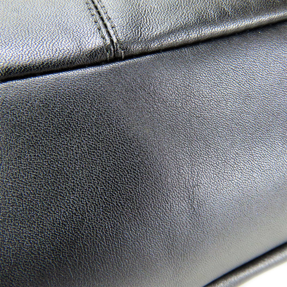 COACH Tote Bag F17571 leather black Women Used Authentic