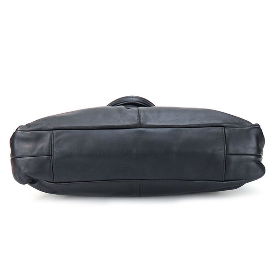 COACH Tote Bag F17571 leather black Women Used Authentic