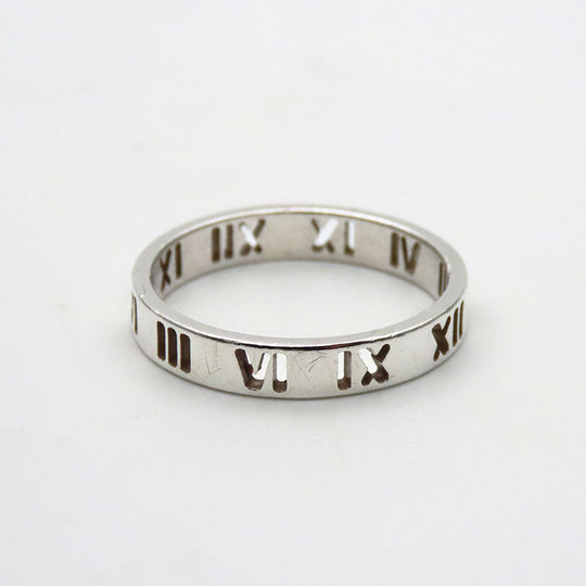 TIFFANY&Co. Ring Silver925 Silver Atlas Women Used Authentic