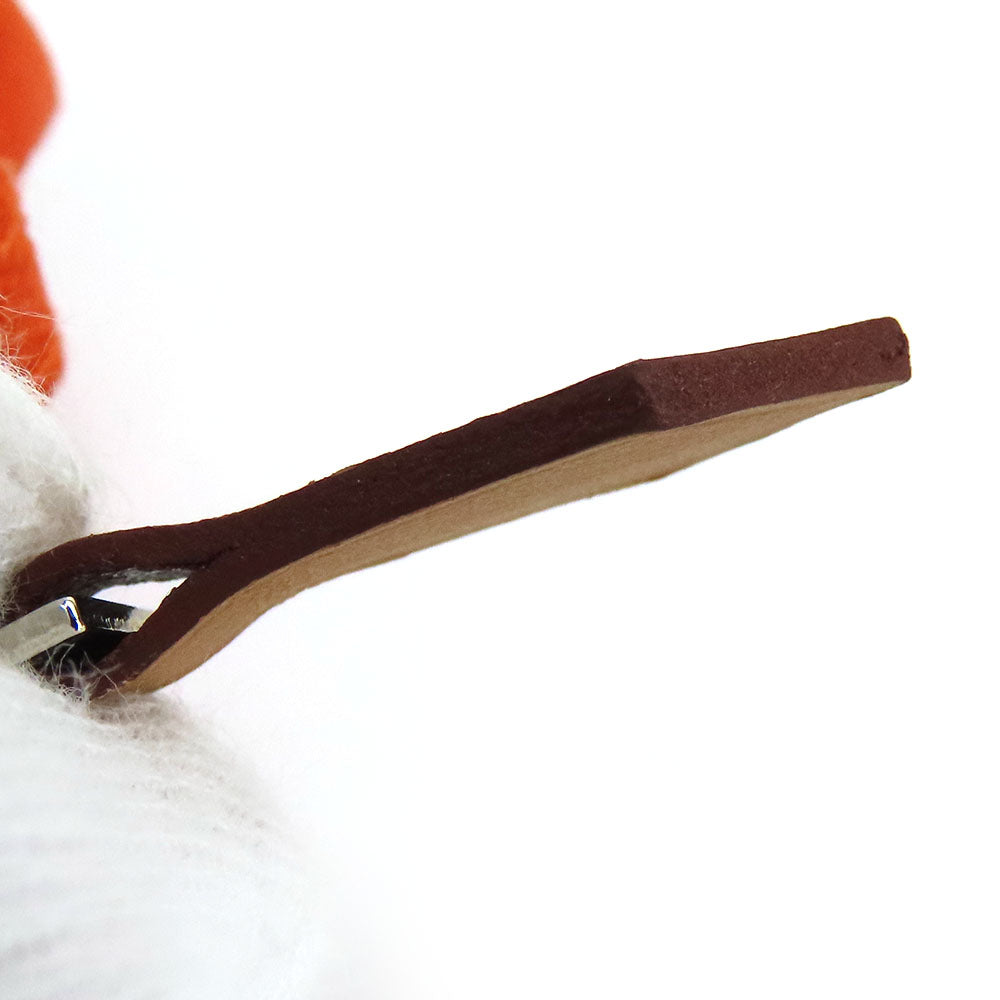 HERMES Pouch cotton Orange Bored pouch mini mini Women Used Authentic