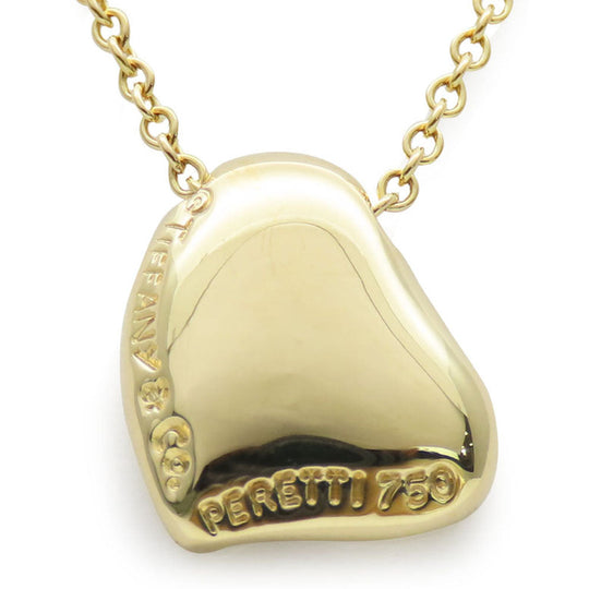 TIFFANY&Co. Necklace K18 yellow gold Yellow Gold Full heart Women Used Authentic