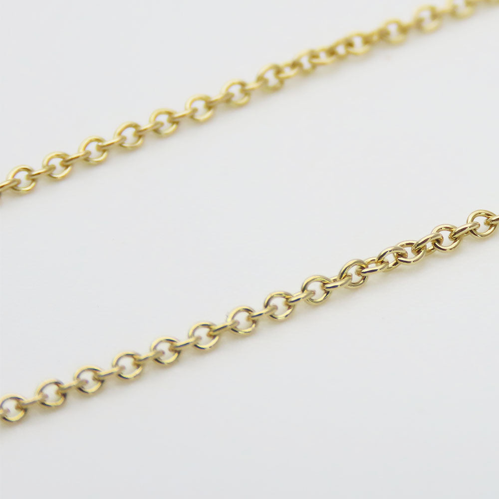 TIFFANY&Co. Necklace K18 yellow gold Yellow Gold Full heart Women Used Authentic