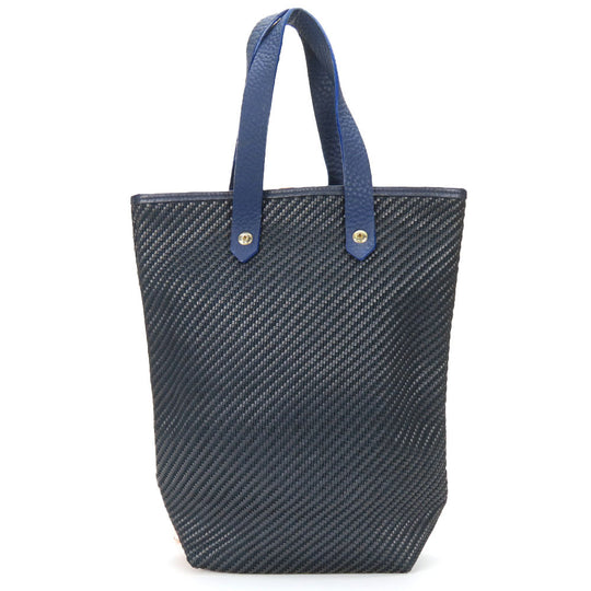HERMES Tote Bag Leather, Polyester Navy Amedabadiago PM unisex(Unisex) Used Authentic