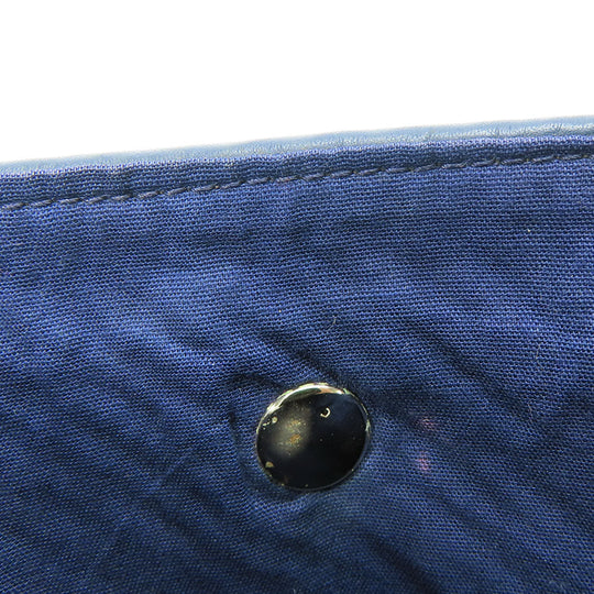 HERMES Tote Bag Leather, Polyester Navy Amedabadiago PM unisex(Unisex) Used Authentic