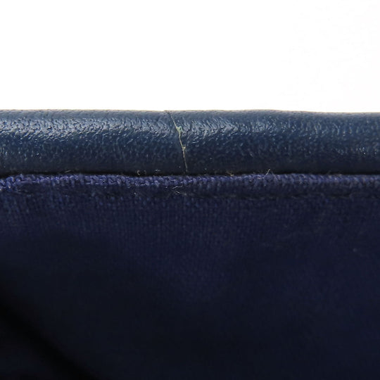HERMES Tote Bag Leather, Polyester Navy Amedabadiago PM unisex(Unisex) Used Authentic