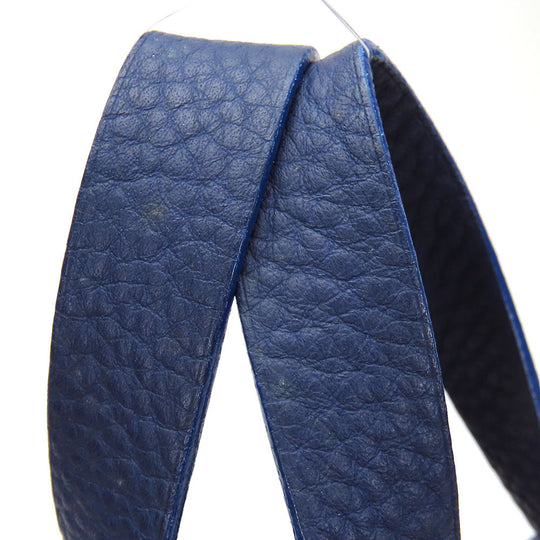 HERMES Tote Bag Leather, Polyester Navy Amedabadiago PM unisex(Unisex) Used Authentic