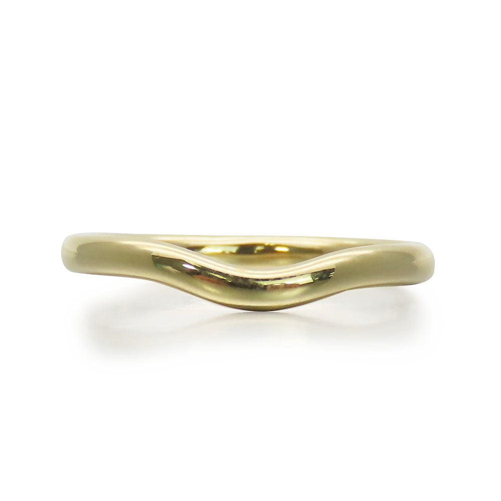 TIFFANY&Co. Ring K18 yellow gold Yellow Gold Curved banding Women Used Authentic