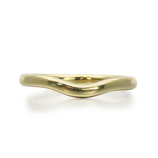 TIFFANY&Co. Ring K18 yellow gold Yellow Gold Curved banding Women Used Authentic