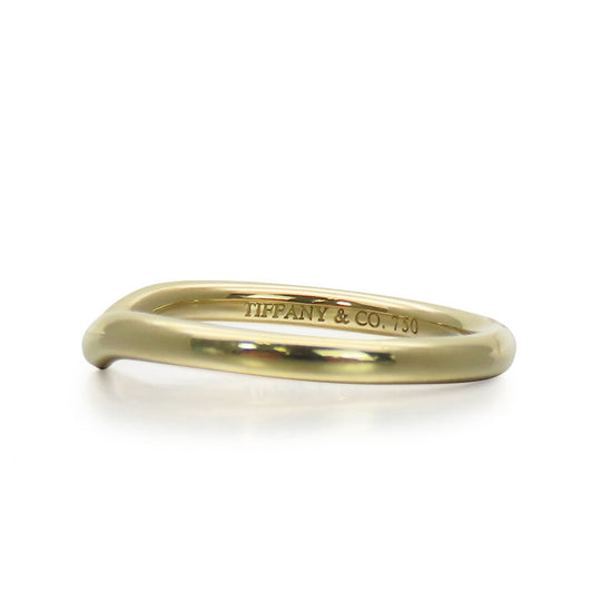 TIFFANY&Co. Ring K18 yellow gold Yellow Gold Curved banding Women Used Authentic