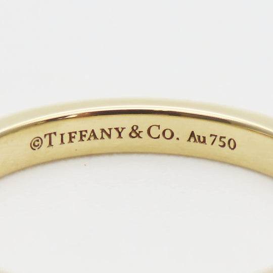 TIFFANY&Co. Ring K18 Yellow Gold, Diamond Yellow Gold Forever Wedding Bands Women Used Authentic