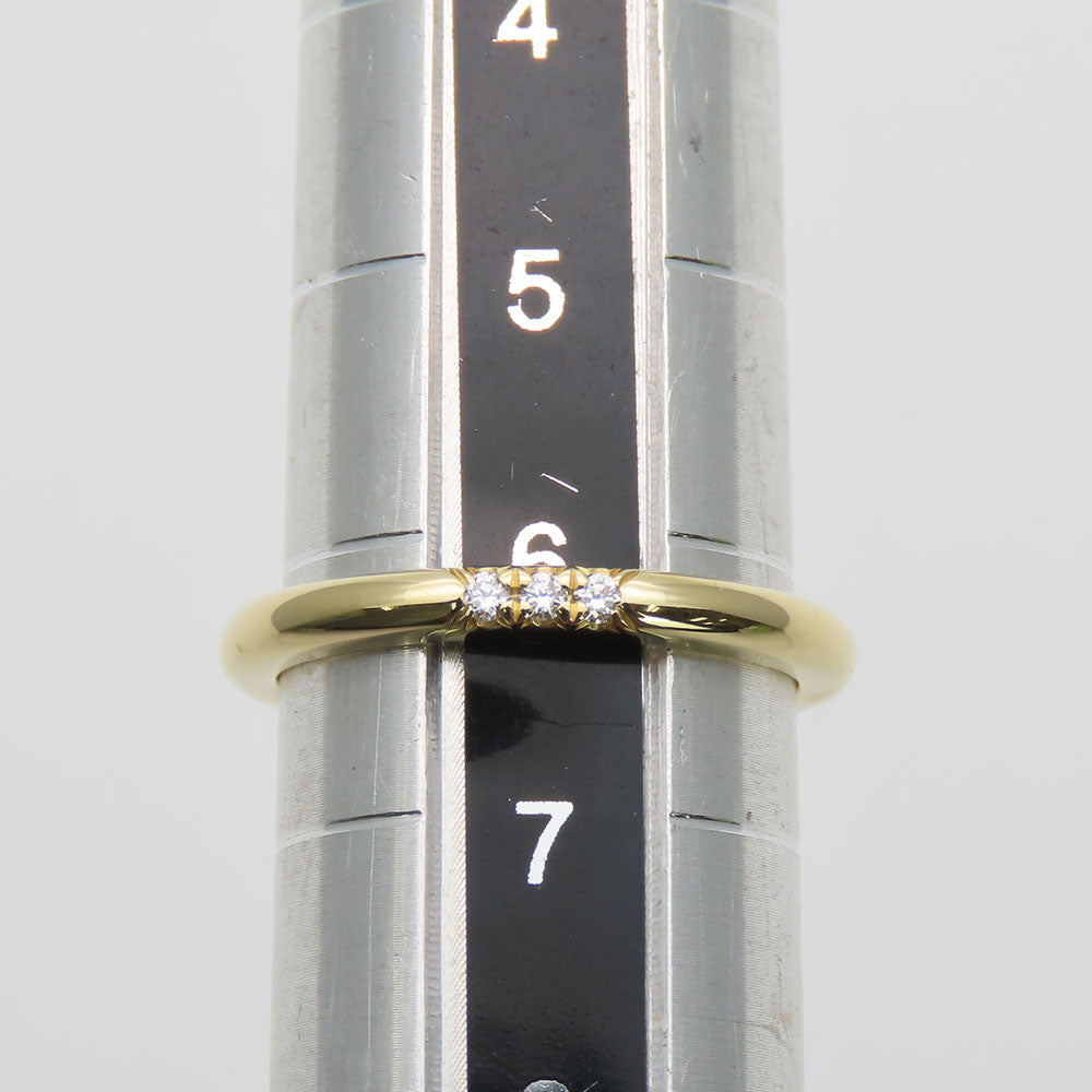 TIFFANY&Co. Ring K18 Yellow Gold, Diamond Yellow Gold Forever Wedding Bands Women Used Authentic