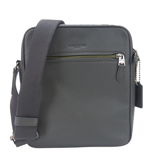 COACH Shoulder Bag 72331 leather black mens Used Authentic