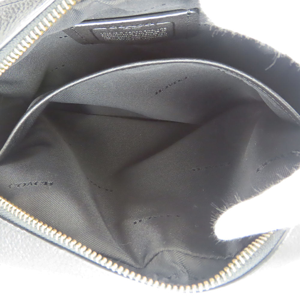 COACH Shoulder Bag 72331 leather black mens Used Authentic