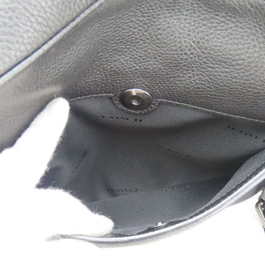 COACH Shoulder Bag 72331 leather black mens Used Authentic