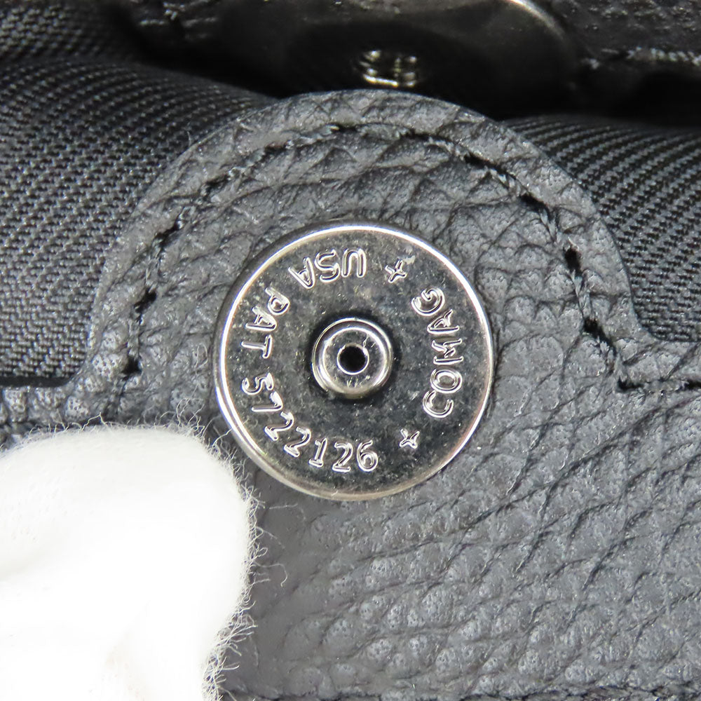 COACH Shoulder Bag 72331 leather black mens Used Authentic