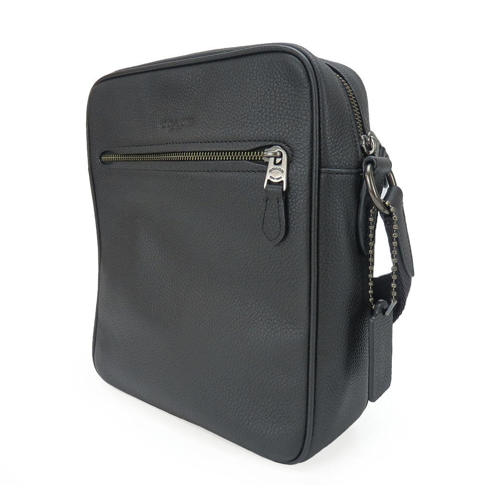 COACH Shoulder Bag 72331 leather black mens Used Authentic