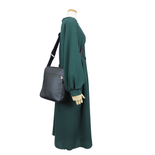 COACH Shoulder Bag 72331 leather black mens Used Authentic