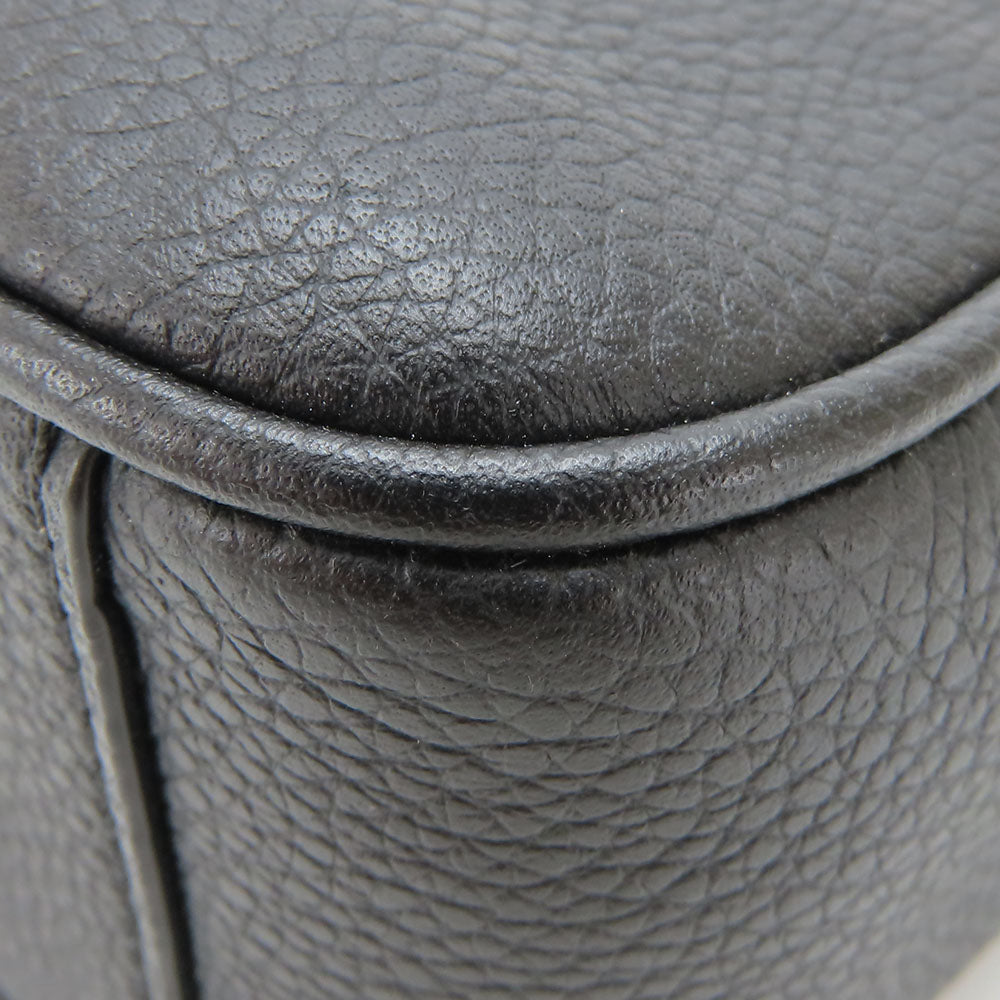 COACH Shoulder Bag 72331 leather black mens Used Authentic