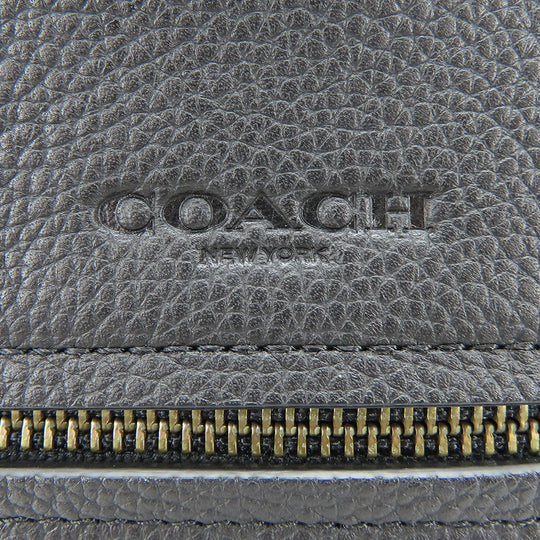 COACH Shoulder Bag 72331 leather black mens Used Authentic