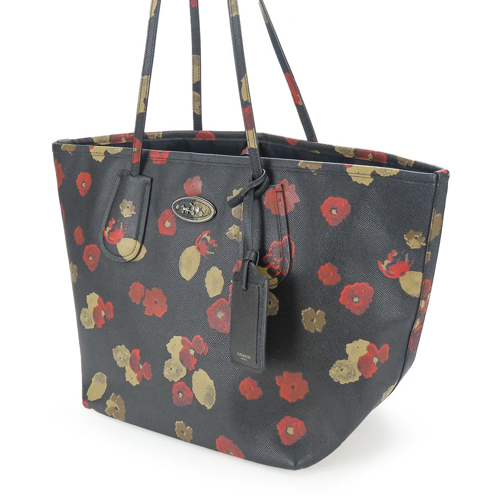 COACH Tote Bag 33857 leather black Women Used Authentic