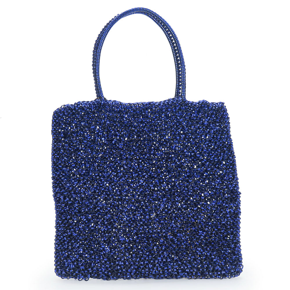 ANTEPRIMA Handbag PVC blue Wire bag Women Used Authentic