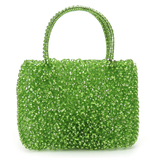 ANTEPRIMA Handbag PVC green Wire bag Women Used Authentic