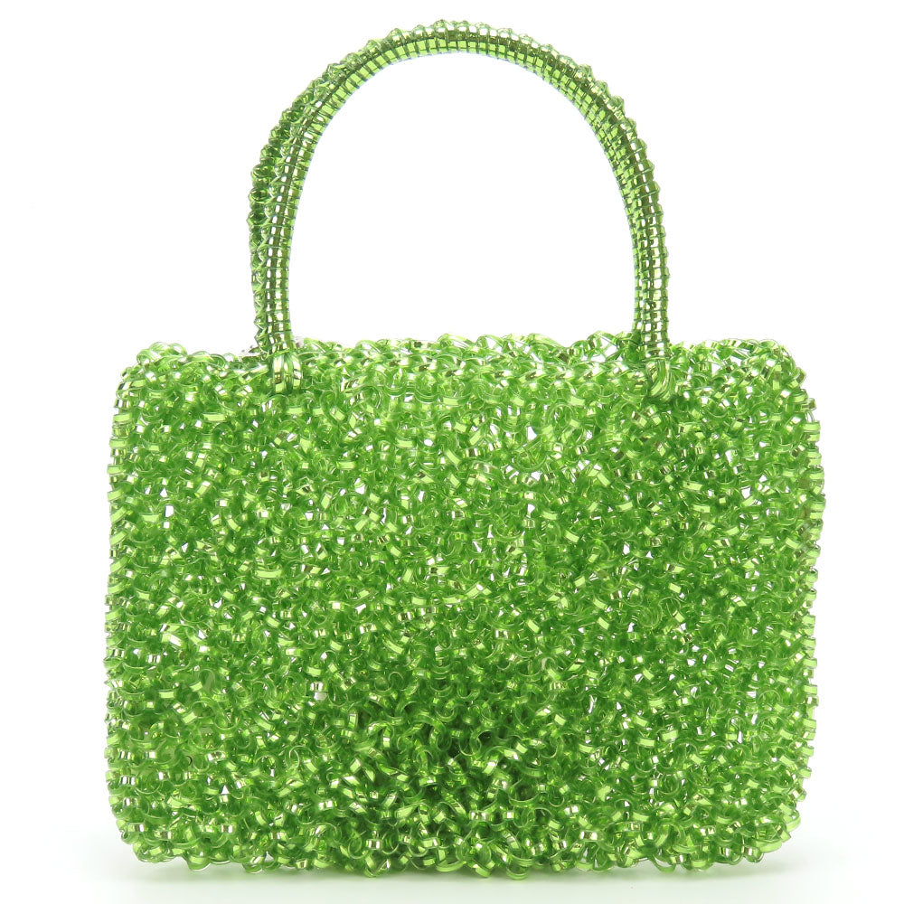 ANTEPRIMA Handbag PVC green Wire bag Women Used Authentic