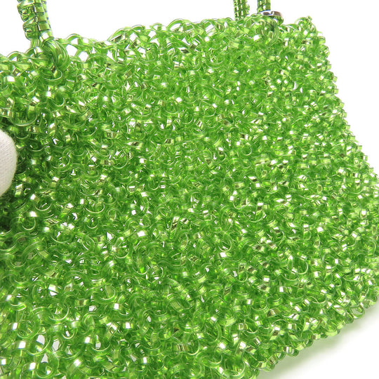 ANTEPRIMA Handbag PVC green Wire bag Women Used Authentic