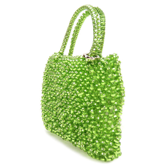 ANTEPRIMA Handbag PVC green Wire bag Women Used Authentic