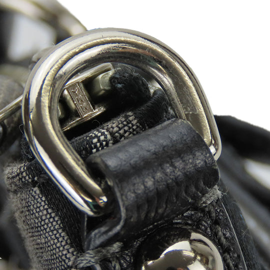 COACH Handbag 16901 canvas black Op art
