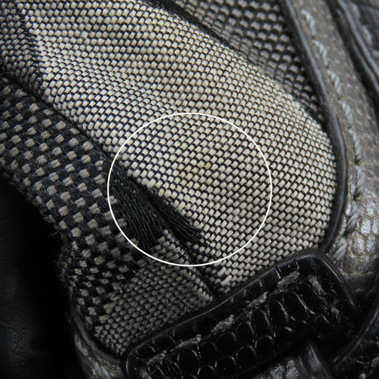 COACH Handbag 16901 canvas black Op art