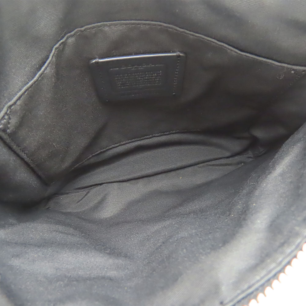 COACH Shoulder Bag C1556 leather black Women Used Authentic