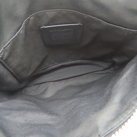 COACH Shoulder Bag C1556 leather black Women Used Authentic