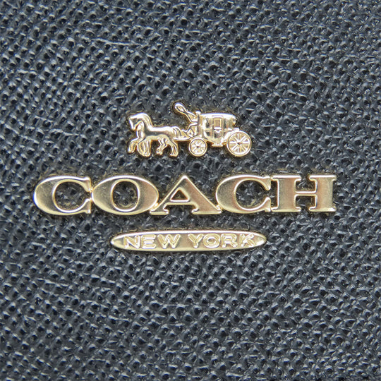 COACH Shoulder Bag C1556 leather black Women Used Authentic