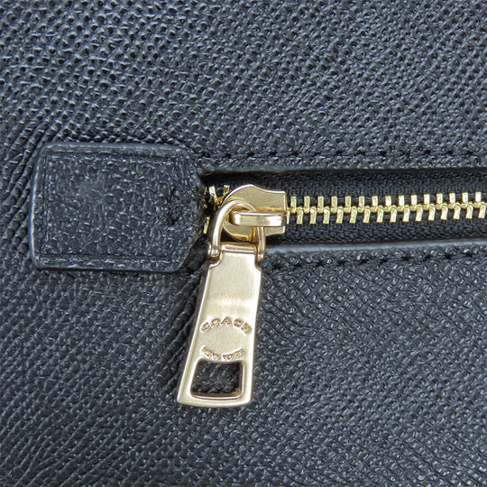 COACH Shoulder Bag C1556 leather black Women Used Authentic