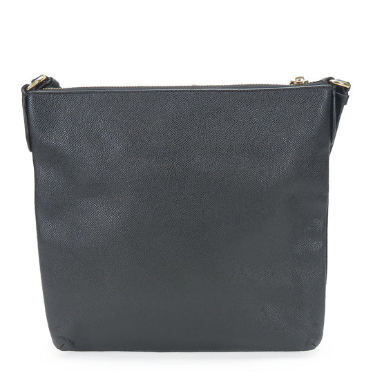 COACH Shoulder Bag C1556 leather black Women Used Authentic