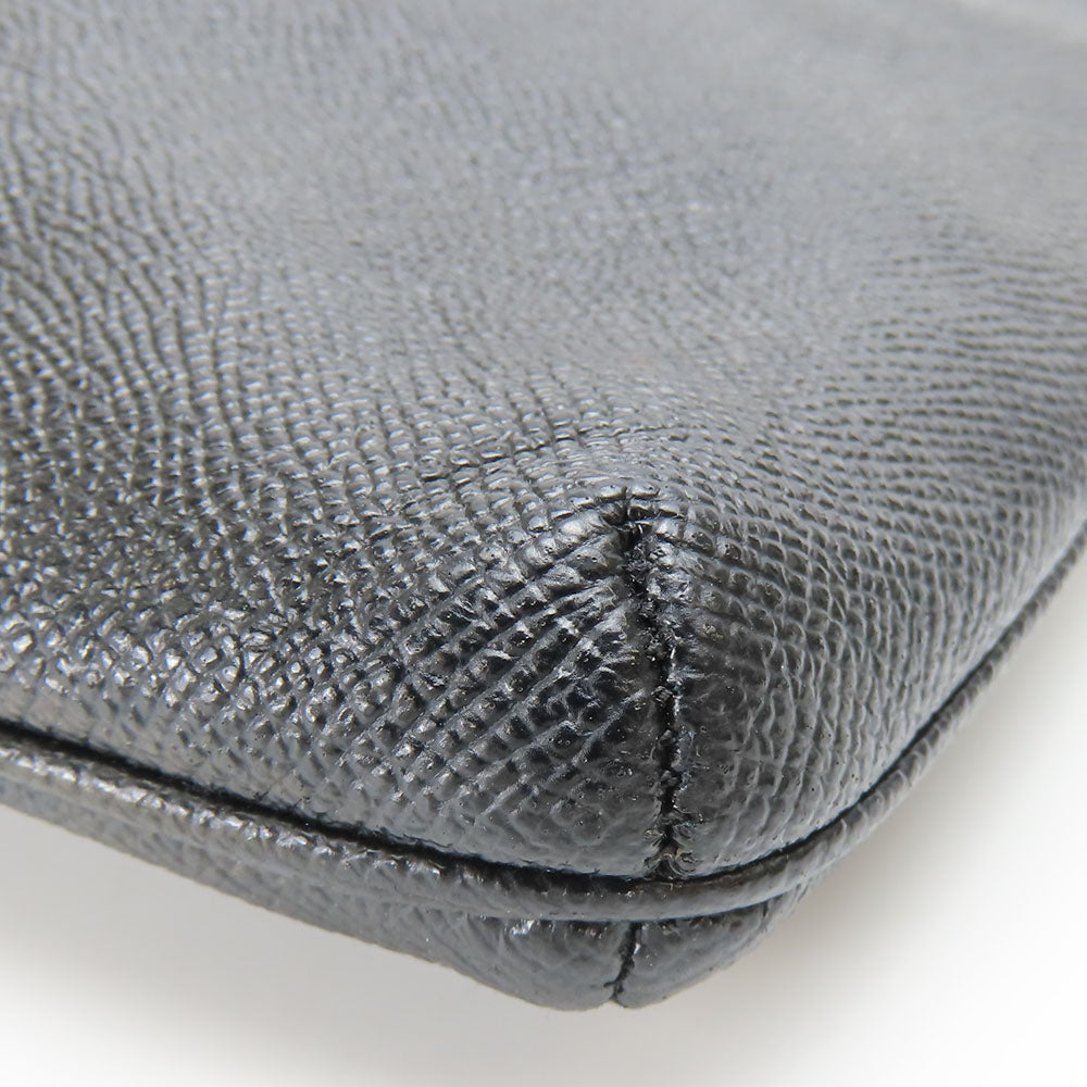 COACH Shoulder Bag C1556 leather black Women Used Authentic