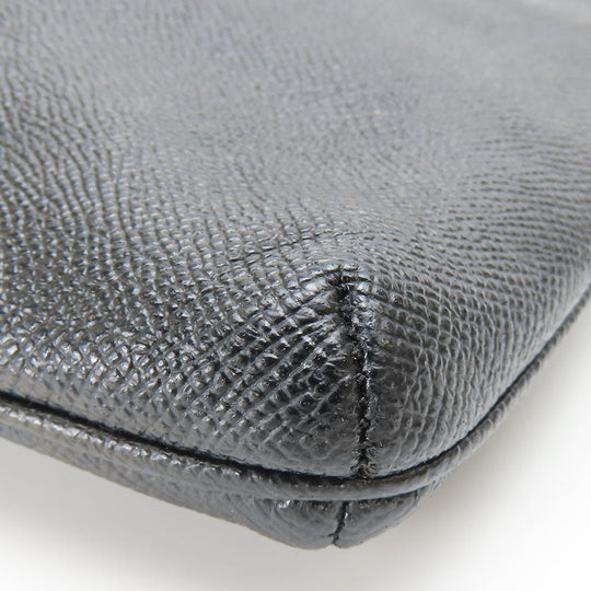 COACH Shoulder Bag C1556 leather black Women Used Authentic