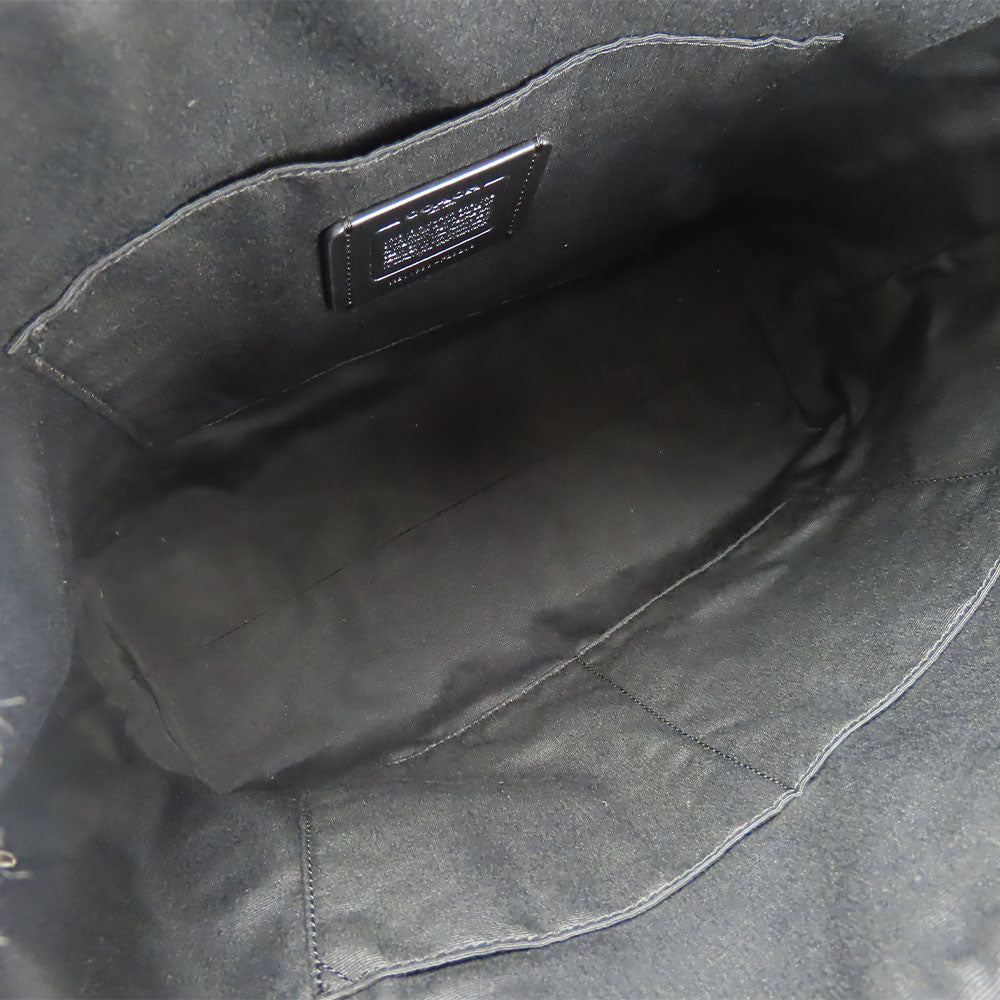 COACH Tote Bag F29208 Leather, PVC black Signature Women Used Authentic