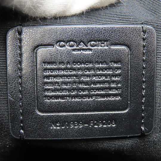 COACH Tote Bag F29208 Leather, PVC black Signature Women Used Authentic