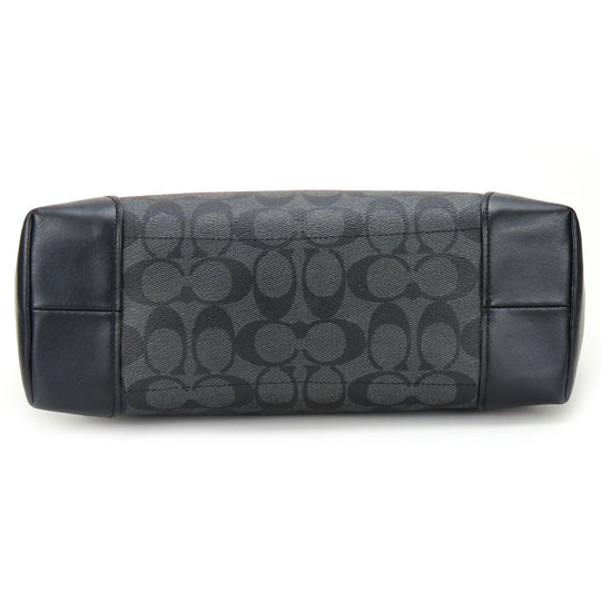 COACH Tote Bag F29208 Leather, PVC black Signature Women Used Authentic