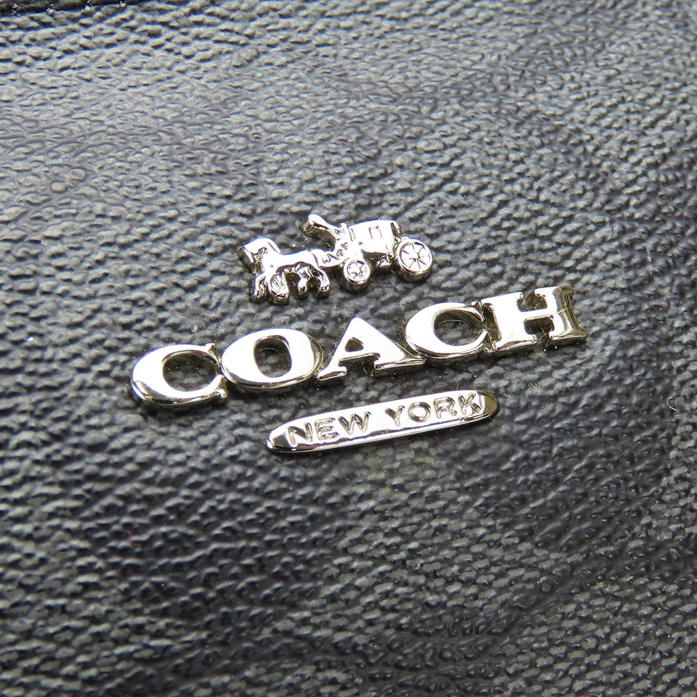 COACH Tote Bag F29208 Leather, PVC black Signature Women Used Authentic