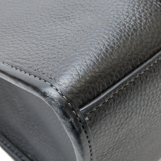 COACH Tote Bag CM067 leather black Women Used Authentic