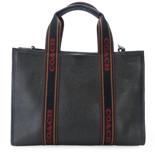 COACH Tote Bag CM067 leather black Women Used Authentic